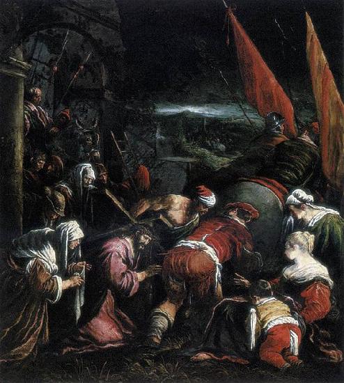 Follower of Jacopo da Ponte The Road to Calvary oil painting picture
